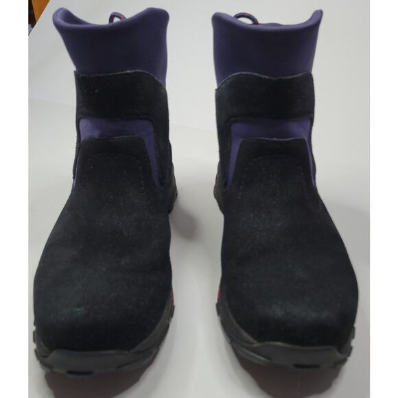 LL Bean Thinsulate Flex & Cushion Slip On Winter Snow Boots Black Suede Men's 8 - Picture 10 of 10